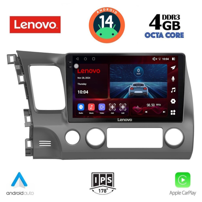 LENOVO SSV 8188_CPA (10inc) MULTIMEDIA TABLET for HONDA CIVIC 4D mod. 2006-2012