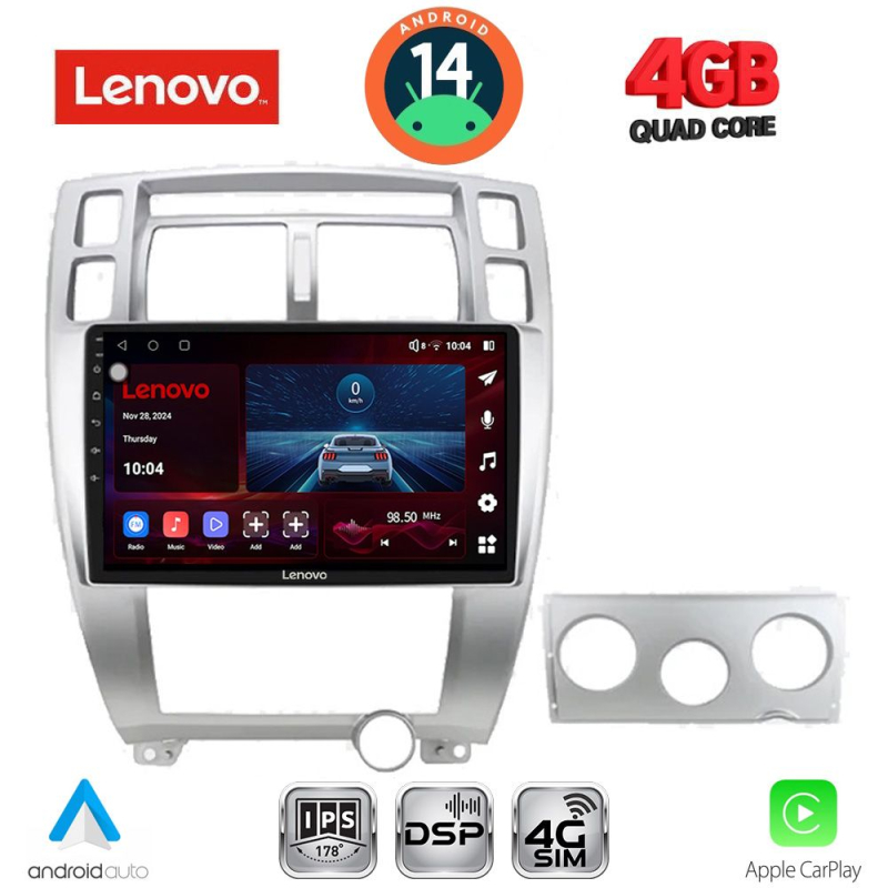 LENOVO SSV 8241SL_CPA (10inc) MULTIMEDIA TABLET for HYUNDAI TUCSON mod. 2004-2010 (SILVER)