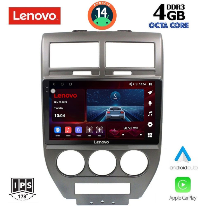 LENOVO SSV 8276_CPA (10inc) MULTIMEDIA TABLET for JEEP COMPASS - PATRIOT mod. 2007-2016