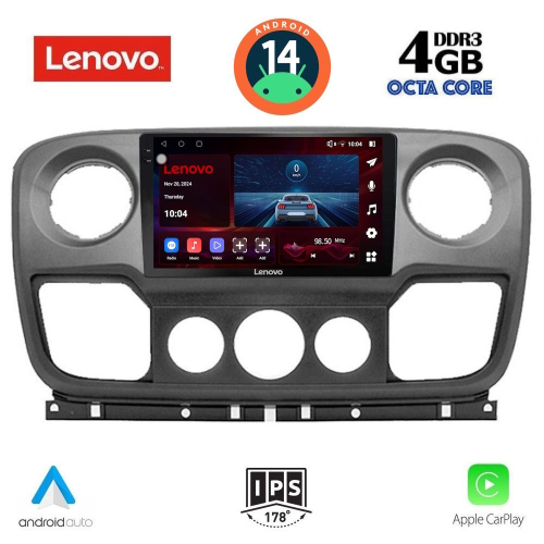 LENOVO SSV 8463_CPA (10inc) MULTIMEDIA TABLET for NISSAN NV400 - OPEL MOVANO - RENAULT MASTER mod. 2010-2020
