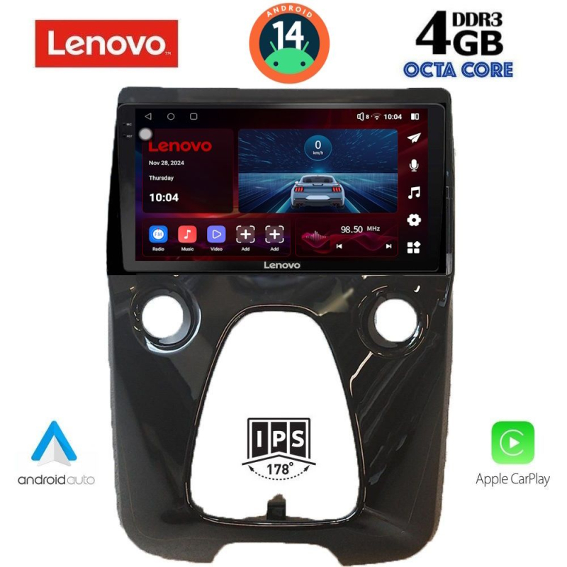 LENOVO SSV 8708_CPA A/C (10inc) MULTIMEDIA TABLET for CITROEN C1-PEUGEOT 108-TOYOTA AYGO mod. 2014>