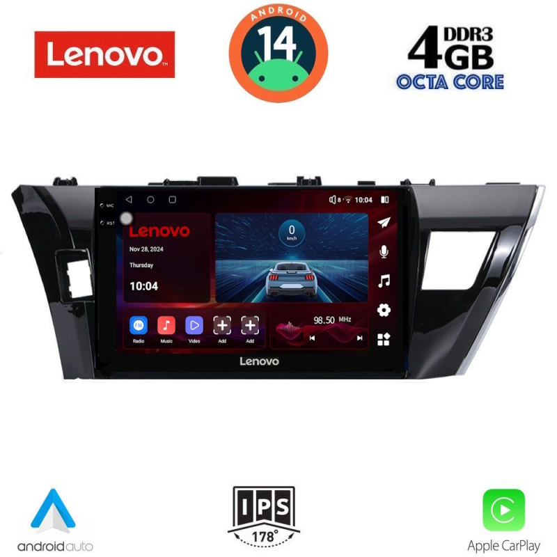 LENOVO SSV 8714_CPA (10inc) MULTIMEDIA TABLET for TOYOTA COROLLA mod. 2013-2016