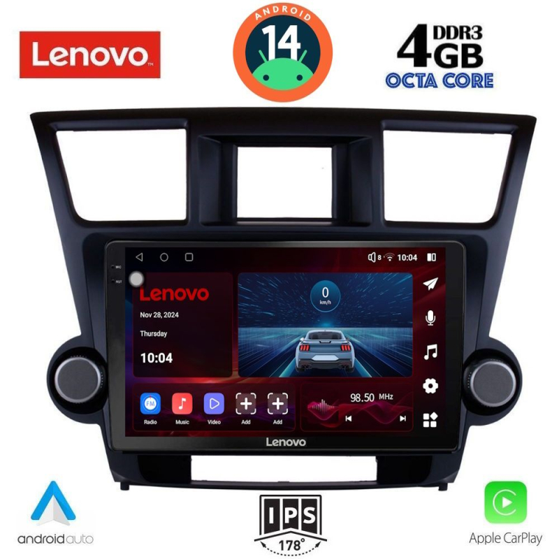 LENOVO SSV 8719_CPA (9inc) MULTIMEDIA TABLET for TOYOTA HIGHLANDER mod. 2008-2015