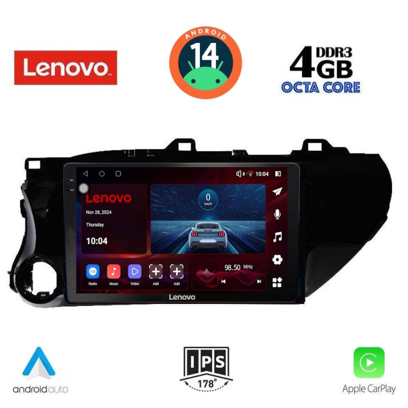 LENOVO SSV 8721_CPA (10inc) MULTIMEDIA TABLET for TOYOTA HILUX mod. 2017>