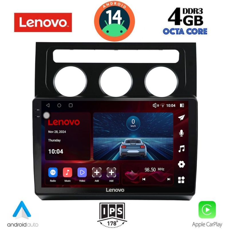 LENOVO SSV 8767_CPA CLIMA (10inc) MULTIMEDIA TABLET for VW TOURAN mod. 2003-2010