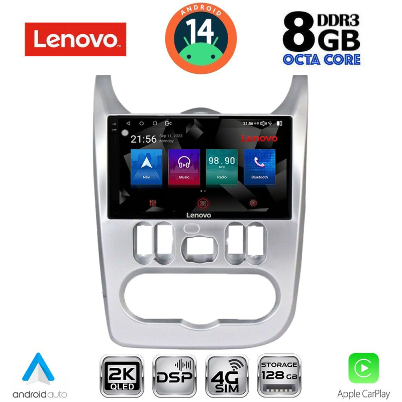 LENOVO SSW 10101SL_CPA (9inc) MULTIMEDIA TABLET for DACIA DUSTER – LOGAN – SANDERO mod. 2006-2012 (SILVER)