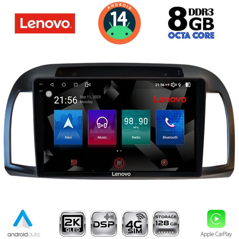 LENOVO SSW 10457BL_CPA (9inc) MULTIMEDIA TABLET for NISSAN MICRA K12 mod. 2002-2010 (BLACK) LENOVO SSW 10457BL_CPA (9inc) MULTIMEDIA TABLET for NISSAN MICRA K12 mod. 2002-2010 (BLACK)