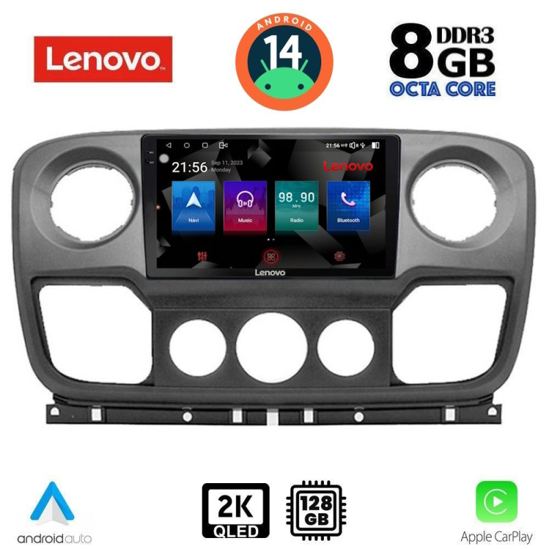 LENOVO SSW 10463_CPA (10inc) MULTIMEDIA TABLET for NISSAN NV400 - OPEL MOVANO - RENAULT MASTER mod. 2010-2020
