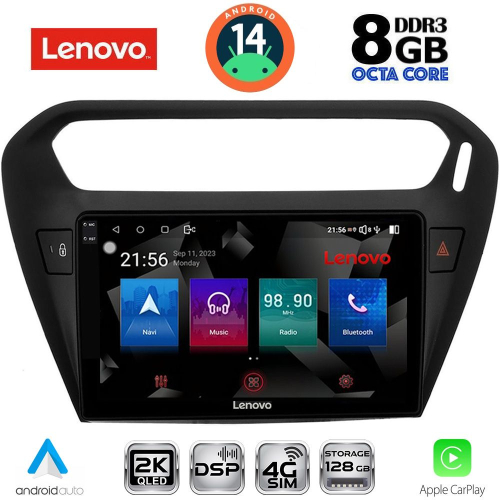 LENOVO SSW 10511BL_CPA (9inc) MULTIMEDIA TABLET for CITROEN ELYSEE – PEUGEOT 301 mod. 2013&gt; (BLACK)