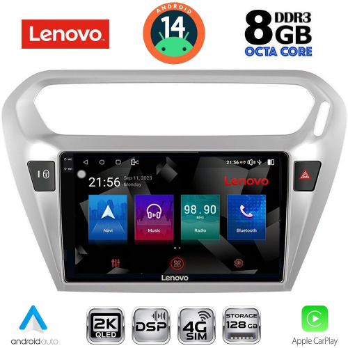 LENOVO SSW 10511SL_CPA (9inc) MULTIMEDIA TABLET for CITROEN ELYSEE – PEUGEOT 301 mod. 2013&gt; (SILVER)