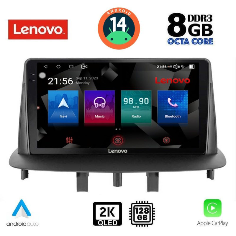 LENOVO SSW 10556_CPA (9inc) MULTIMEDIA TABLET for RENAULT MEGANE 3 mod. 2009-2016