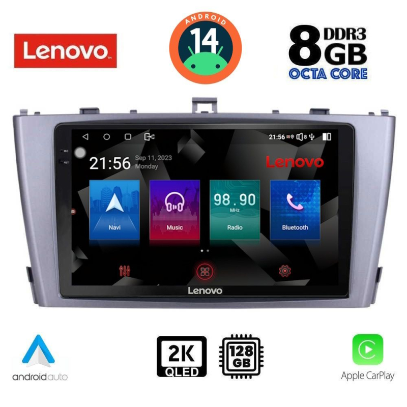LENOVO SSW 10705_CPA (9inc) MULTIMEDIA TABLET for TOYOTA AVENSIS (T27) mod. 2009-2015 LENOVO SSW 10705_CPA (9inc) MULTIMEDIA TABLET for TOYOTA AVENSIS (T27) mod. 2009-2015