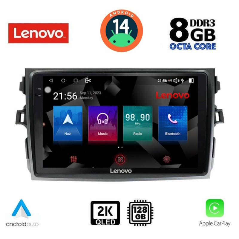 LENOVO SSW 10713_CPA (9inc) MULTIMEDIA TABLET for TOYOTA COROLLA 4D mod. 2006-2012 LENOVO SSW 10713_CPA (9inc) MULTIMEDIA TABLET for TOYOTA COROLLA 4D mod. 2006-2012