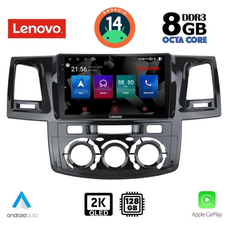 LENOVO SSW 10720_CPA (9inc) MULTIMEDIA TABLET for TOYOTA HILUX mod. 2005-2016 LENOVO SSW 10720_CPA (9inc) MULTIMEDIA TABLET for TOYOTA HILUX mod. 2005-2016