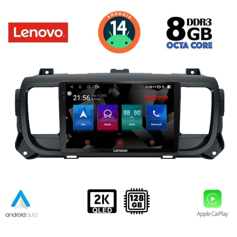 LENOVO SSW 10729_CPA (9inc) MULTIMEDIA TABLET for CITROEN JUMPY-SPACETOURER – PEUGEOT EXPERT-TRAVELLER – TOYOTA PROACE mod. 2016>