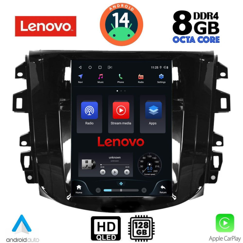 LENOVO SSW 10856_CPA TESLA STYLE for NISSAN NAVARA mod. 2018>