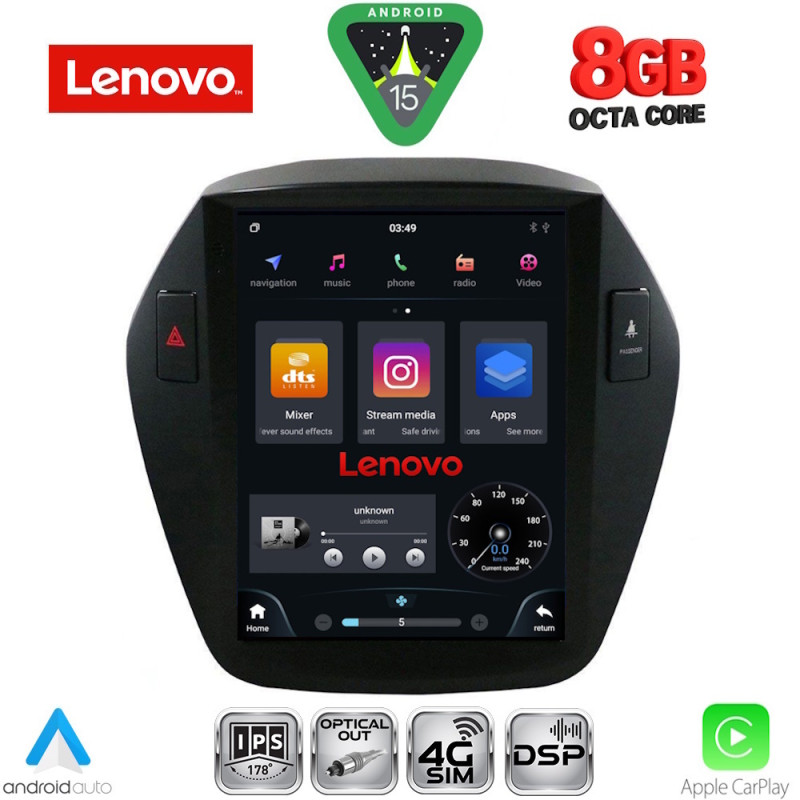 LENOVO SSW 10896_CPA TESLA STYLE for HYUNDAI IX35 mod. 2010-2015