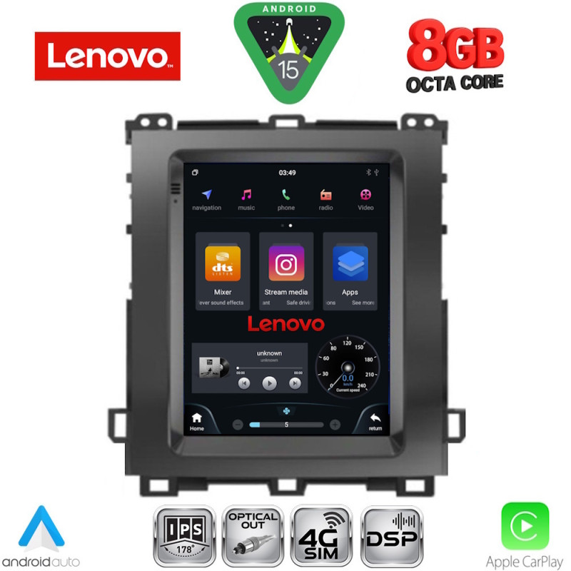LENOVO SSW 10982_CPA TESLA STYLE for TOYOTA LANDCRUISER mod. 2003-2009