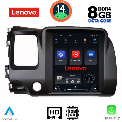 LENOVO SSW 10988_CPA TESLA STYLE for HONDA CIVIC 4D mod. 2006-2012