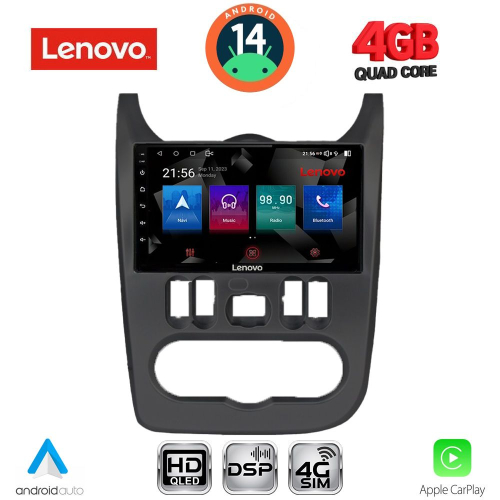 LENOVO SSX 9101BL_CPA (9inc) MULTIMEDIA TABLET for DACIA DUSTER – LOGAN – SANDERO mod. 2006-2012 (BLACK)