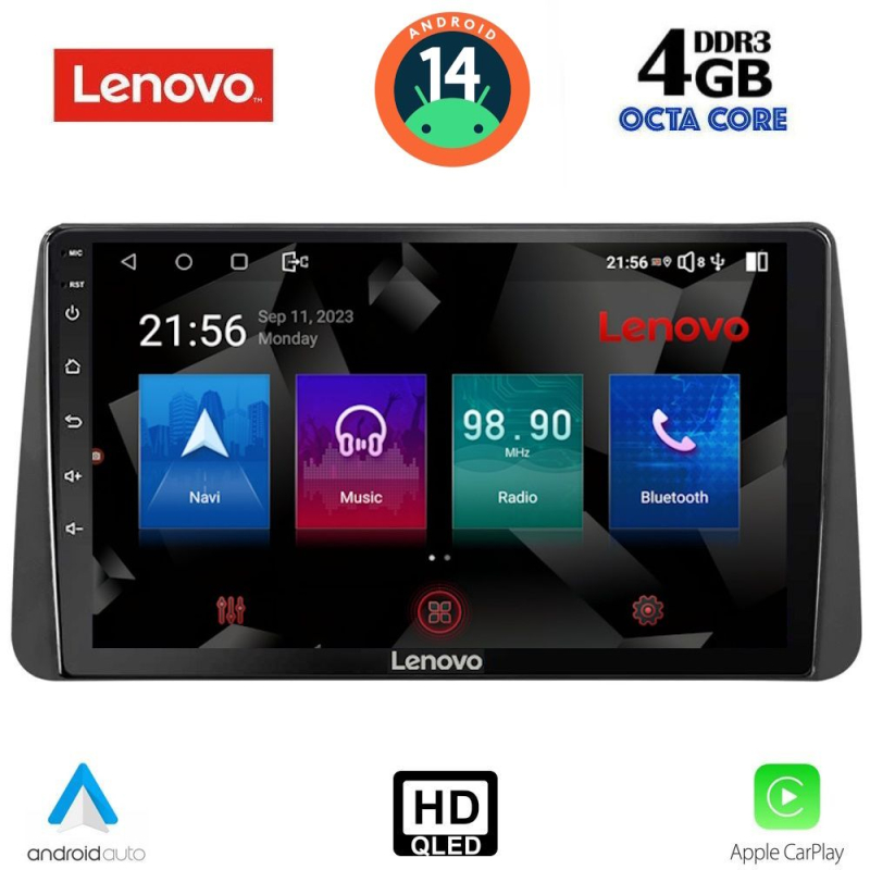 LENOVO SSX 9149_CPA DASH (9inc) MULTIMEDIA TABLET for FIAT TIPO mod. 2018-2023