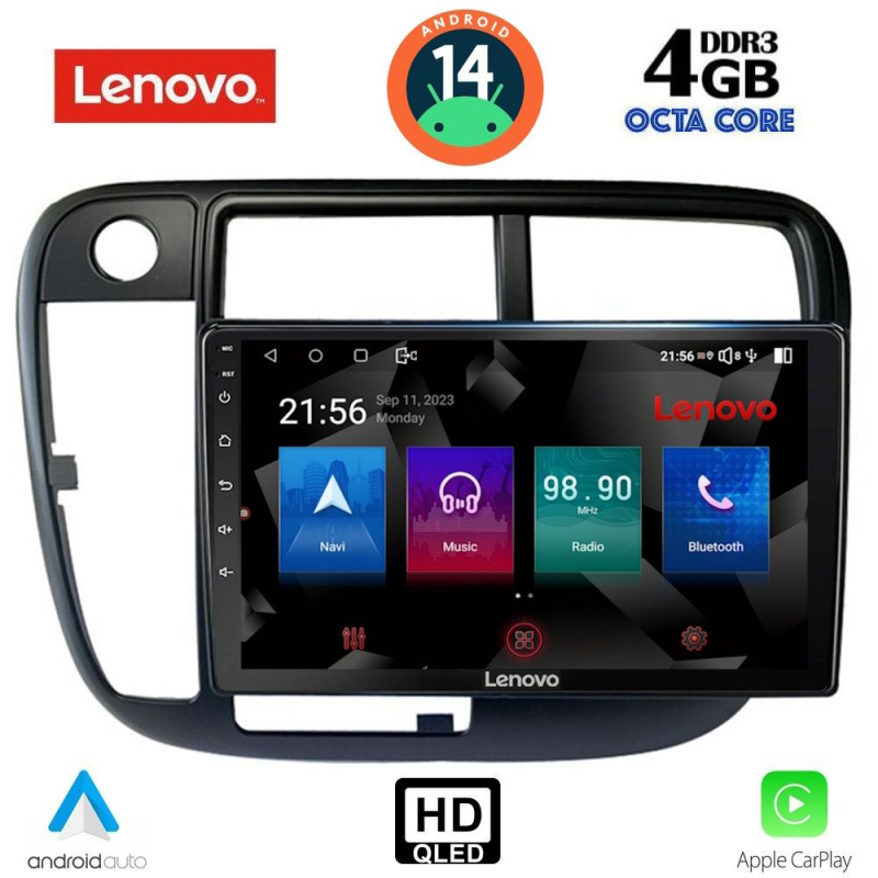LENOVO SSX 9186_CPA CLIMA (9inc) MULTIMEDIA TABLET for HONDA CIVIC mod. 1995-2001