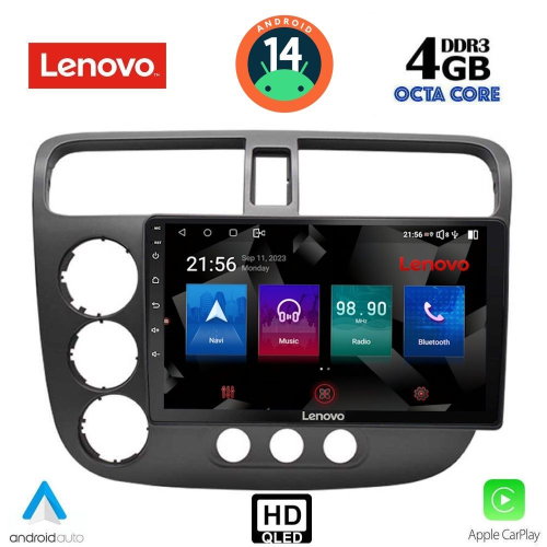 LENOVO SSX 9187_CPA (9inc) MULTIMEDIA TABLET for HONDA CIVIC 4D mod. 2001-2006