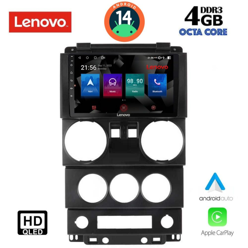 LENOVO SSX 9293_CPA (9inc) MULTIMEDIA TABLET for JEEP WRANGLER  mod. 2006-2011