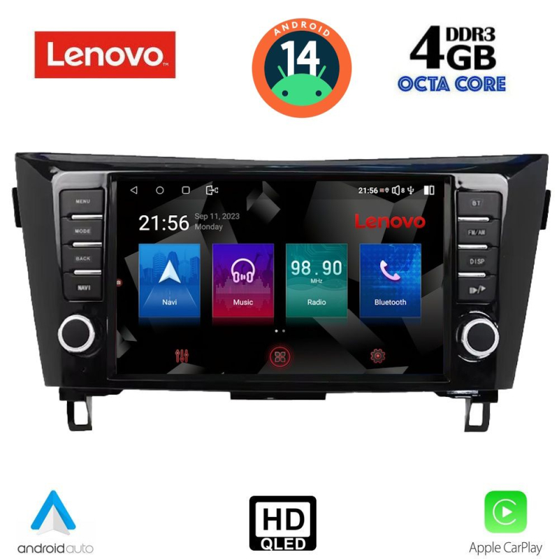 LENOVO SSX 9467_CPA (9inc) MULTIMEDIA TABLET for NISSAN QASHQAI - XTRAIL mod. 2014-2021