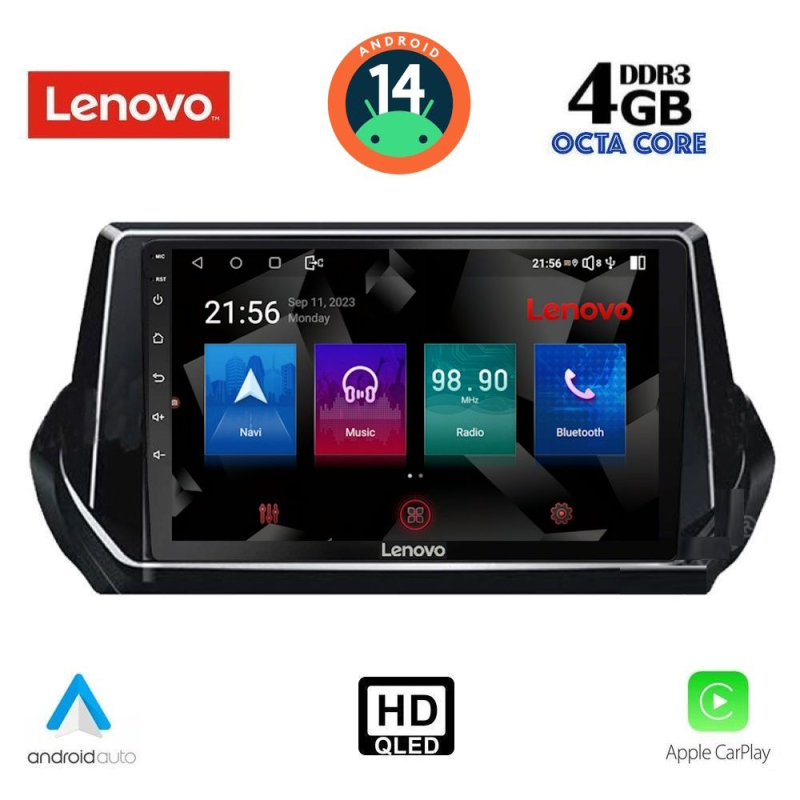 LENOVO SSX 9509_CPA (9inc) MULTIMEDIA TABLET for PEUGEOT 208 - 2008 mod. 2021> LENOVO SSX 9509_CPA (9inc) MULTIMEDIA TABLET for PEUGEOT 208 - 2008 mod. 2021>