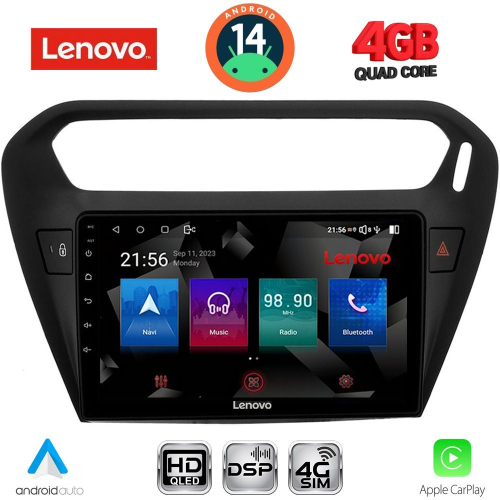 LENOVO SSX 9511BL_CPA (9inc) MULTIMEDIA TABLET for CITROEN ELYSEE – PEUGEOT 301 mod. 2013&gt; (BLACK)