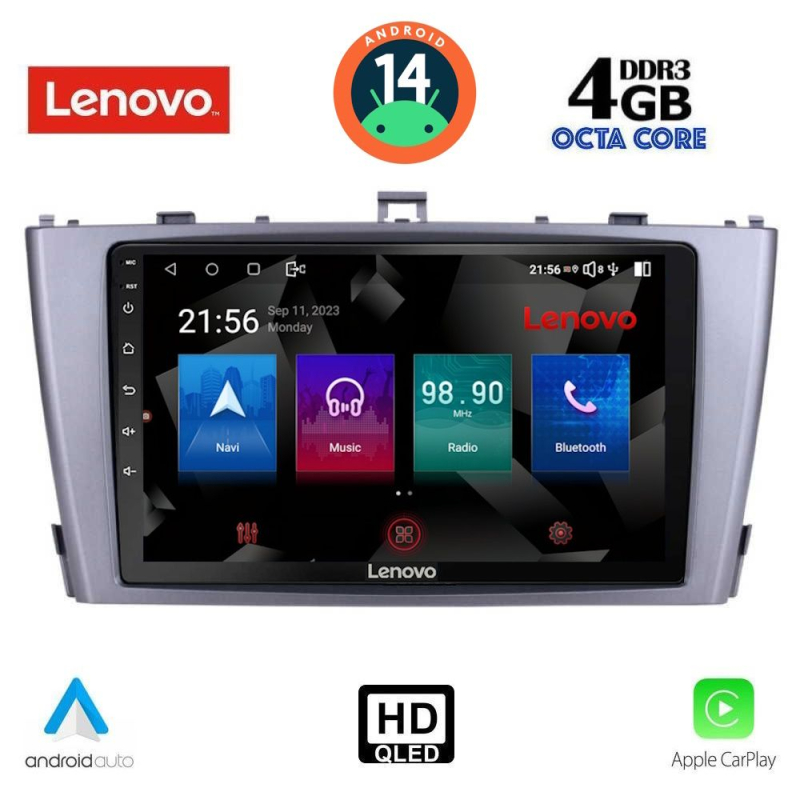 LENOVO SSX 9705_CPA (9inc) MULTIMEDIA TABLET for TOYOTA AVENSIS (T27) mod. 2009-2015 LENOVO SSX 9705_CPA (9inc) MULTIMEDIA TABLET for TOYOTA AVENSIS (T27) mod. 2009-2015