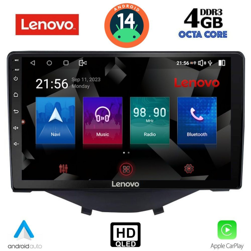 LENOVO SSX 9715_CPA CLIMA (9inc) MULTIMEDIA TABLET for CITROEN C1-PEUGEOT 108-TOYOTA AYGO mod. 2014>