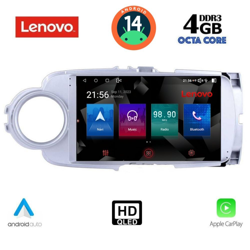 LENOVO SSX 9737_CPA (9inc) MULTIMEDIA TABLET for TOYOTA YARIS mod. 2011-2015 LENOVO SSX 9737_CPA (9inc) MULTIMEDIA TABLET for TOYOTA YARIS mod. 2011-2015