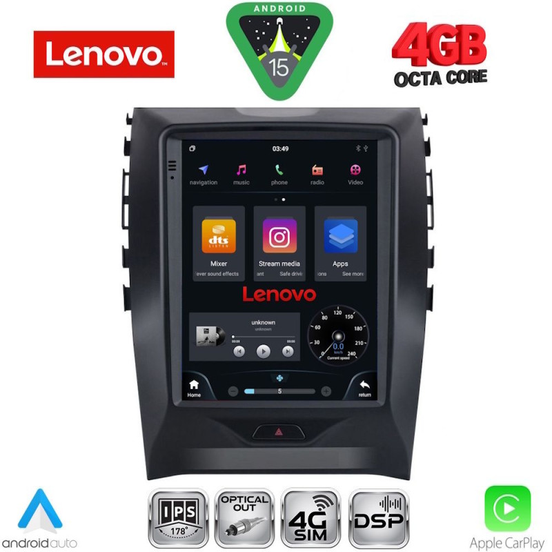 LENOVO SSX 9951_CPA TESLA STYLE for FORD EDGE mod. 2015-2023