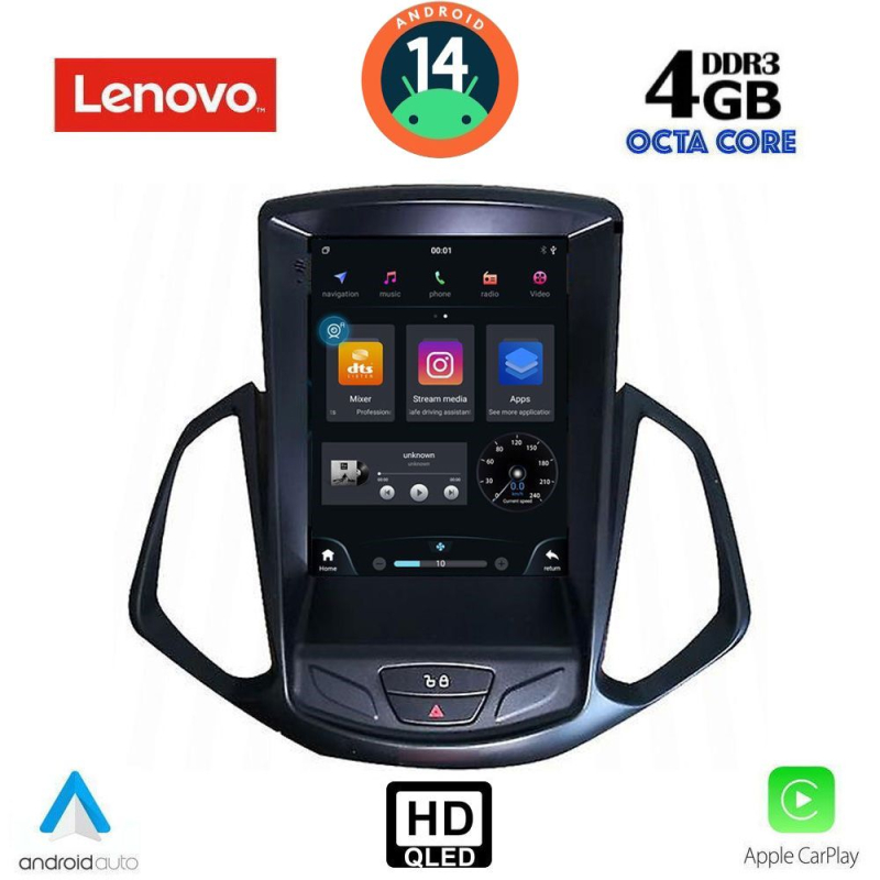 LENOVO SSX 9966_CPA TESLA STYLE for FORD ECOSPORT mod. 2012-2018