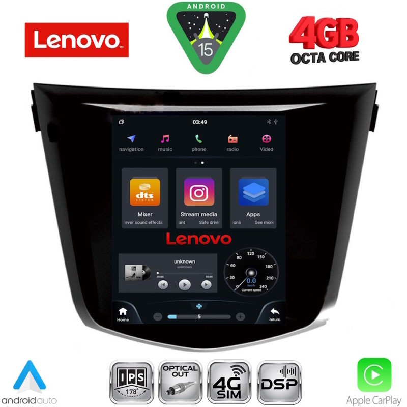 LENOVO SSX 9968_CPA TESLA STYLE for NISSAN QASHQAI - XTRAIL mod. 2014-2021