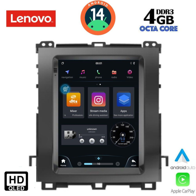 LENOVO SSX 9982_CPA TESLA STYLE for TOYOTA LANDCRUISER mod. 2003-2009 LENOVO SSX 9982_CPA TESLA STYLE for TOYOTA LANDCRUISER mod. 2003-2009