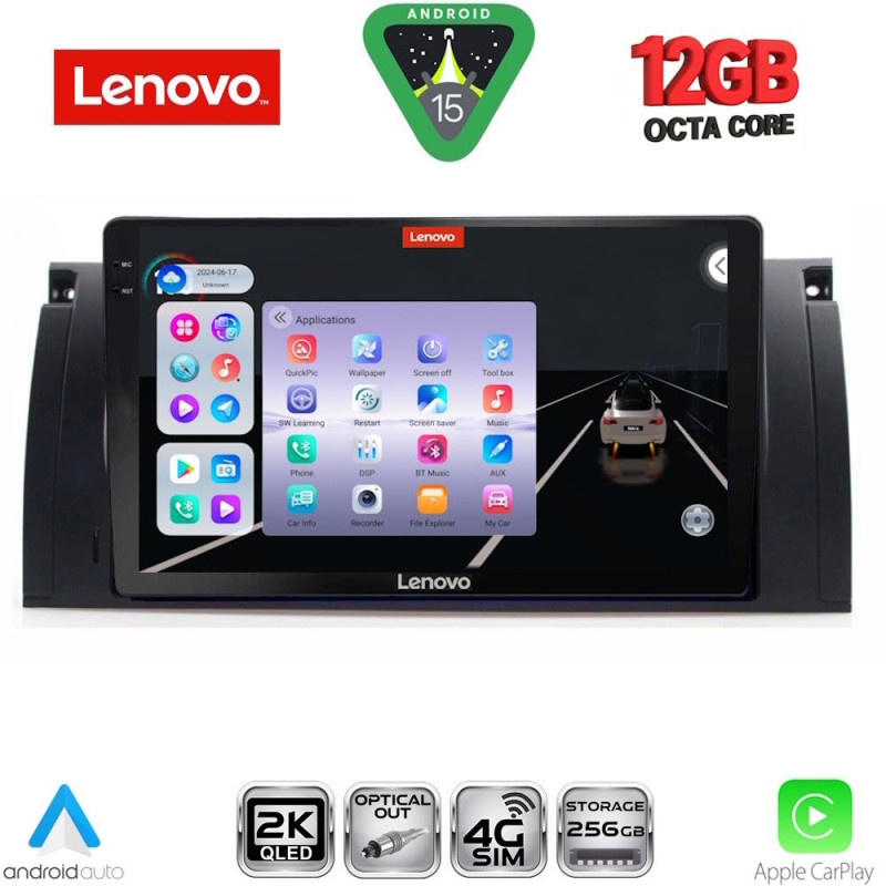 LENOVO SSZ 12045_CPA (9inc) MULTIMEDIA TABLET for BMW Series 5 (E39) mod. 1997-2005 | X5 (E53) mod. 1999-2006