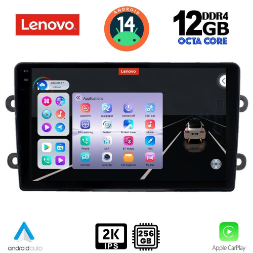 LENOVO SSZ 12102_CPA (9inc) MULTIMEDIA TABLET for DACIA DUSTER mod. 2012-2019