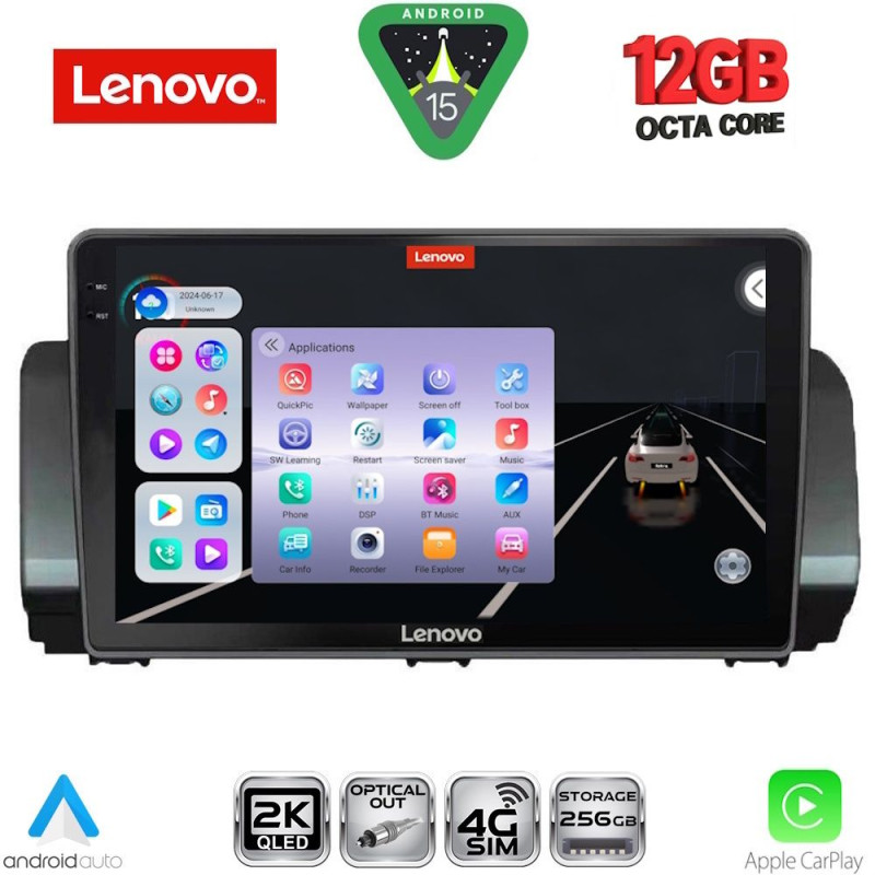 LENOVO SSZ 12109_CPA (9inc) MULTIMEDIA TABLET for DACIA LOGAN - SANDERO - JOGGER mod. 2020-2026