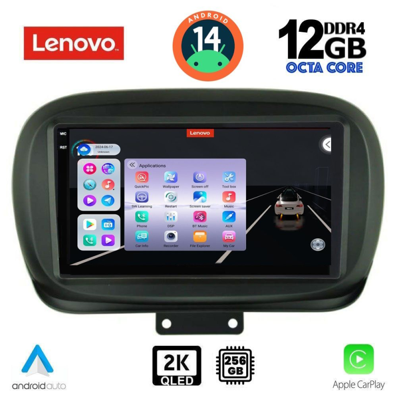 LENOVO SSZ 12134_CPA (9inc) MULTIMEDIA TABLET for FIAT 500Χ mod. 2014>