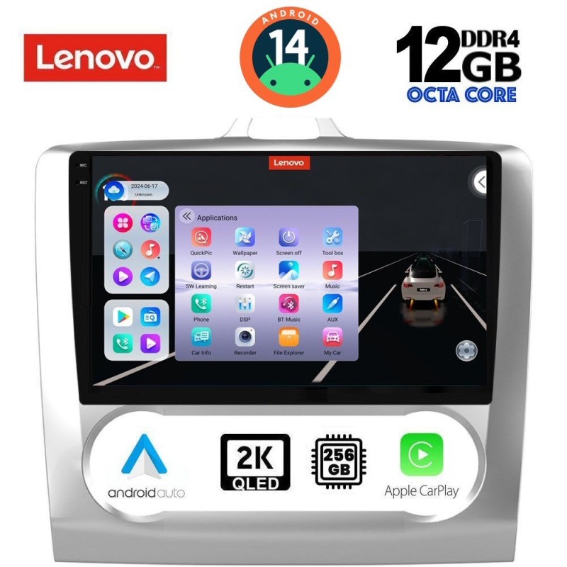 LENOVO SSZ 12156_CPA CLIMA (9inc) MULTIMEDIA TABLET for FORD FOCUS mod. 2005-2012