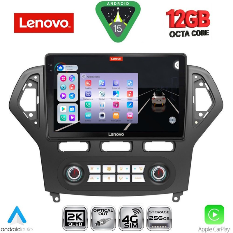 LENOVO SSZ 12162_CPA CLIMA (10inc) MULTIMEDIA TABLET for FORD MONDEO mod. 2007-2011