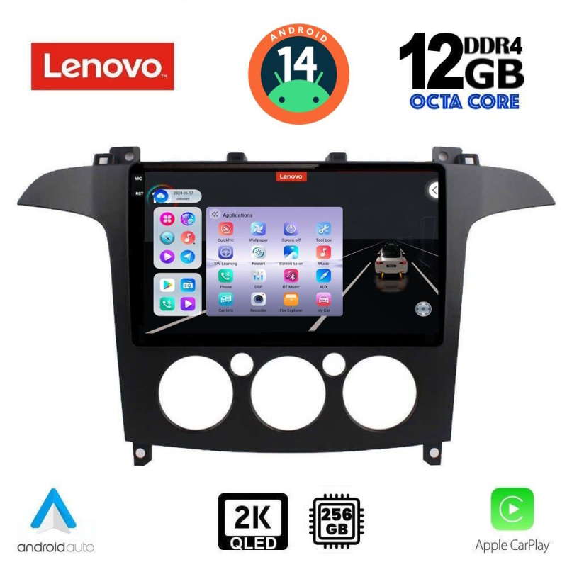 LENOVO SSZ 12175_CPA A/C (9inc) MULTIMEDIA TABLET for FORD SMAX mod. 2006-2014