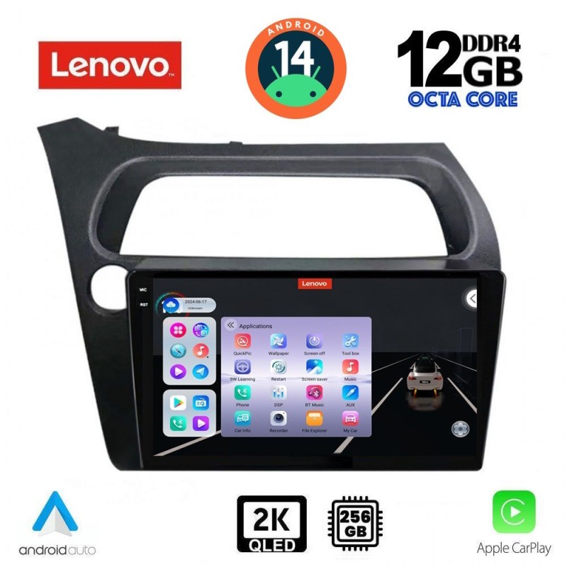 LENOVO SSZ 12189_CPA (9inc) MULTIMEDIA TABLET for HONDA CIVIC 3D-5D mod. 2006-2012 LENOVO SSZ 12189_CPA (9inc) MULTIMEDIA TABLET for HONDA CIVIC 3D-5D mod. 2006-2012