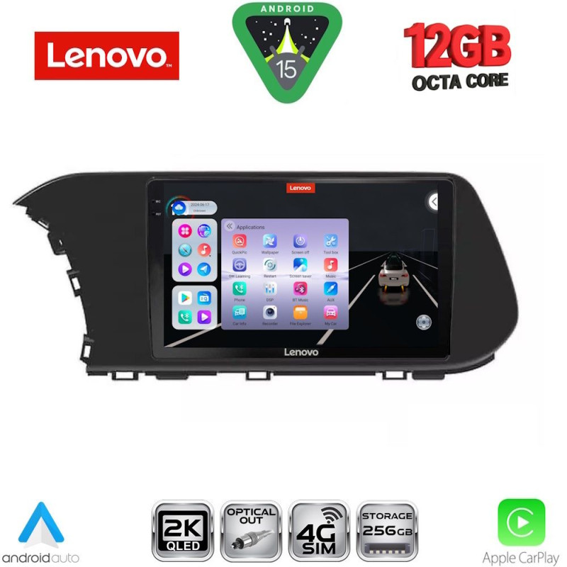 LENOVO SSZ 12220_CPA CLIMA (10inc) MULTIMEDIA TABLET for HYUNDAI i20 - BAYON mod. 2020-2026