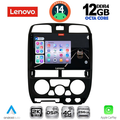 LENOVO SSZ 12253BL_CPA (9inc) MULTIMEDIA TABLET for ISUZU D-MAX mod. 2002-2008 (BLACK)