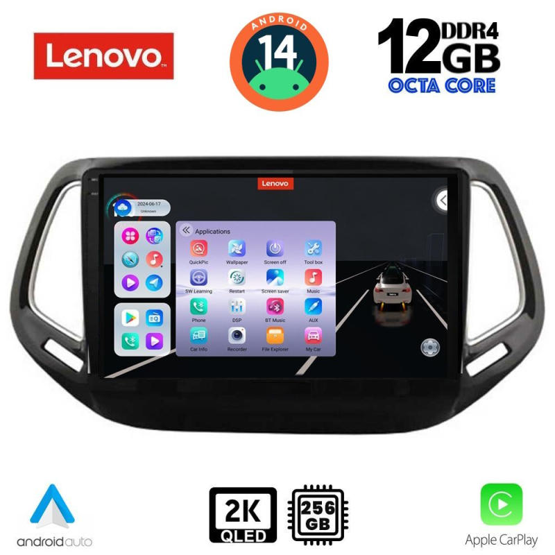 LENOVO SSZ 12278_CPA (10inc) MULTIMEDIA TABLET for JEEP COMPASS mod. 2016-2021 LENOVO SSZ 12278_CPA (10inc) MULTIMEDIA TABLET for JEEP COMPASS mod. 2016-2021