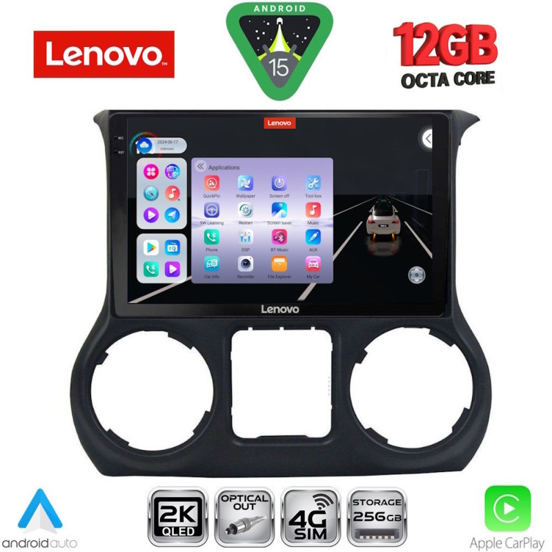 LENOVO SSZ 12296_CPA (10inc) MULTIMEDIA TABLET for JEEP WRANGLER mod. 2014-2017